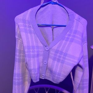 hollister plaid cardigan